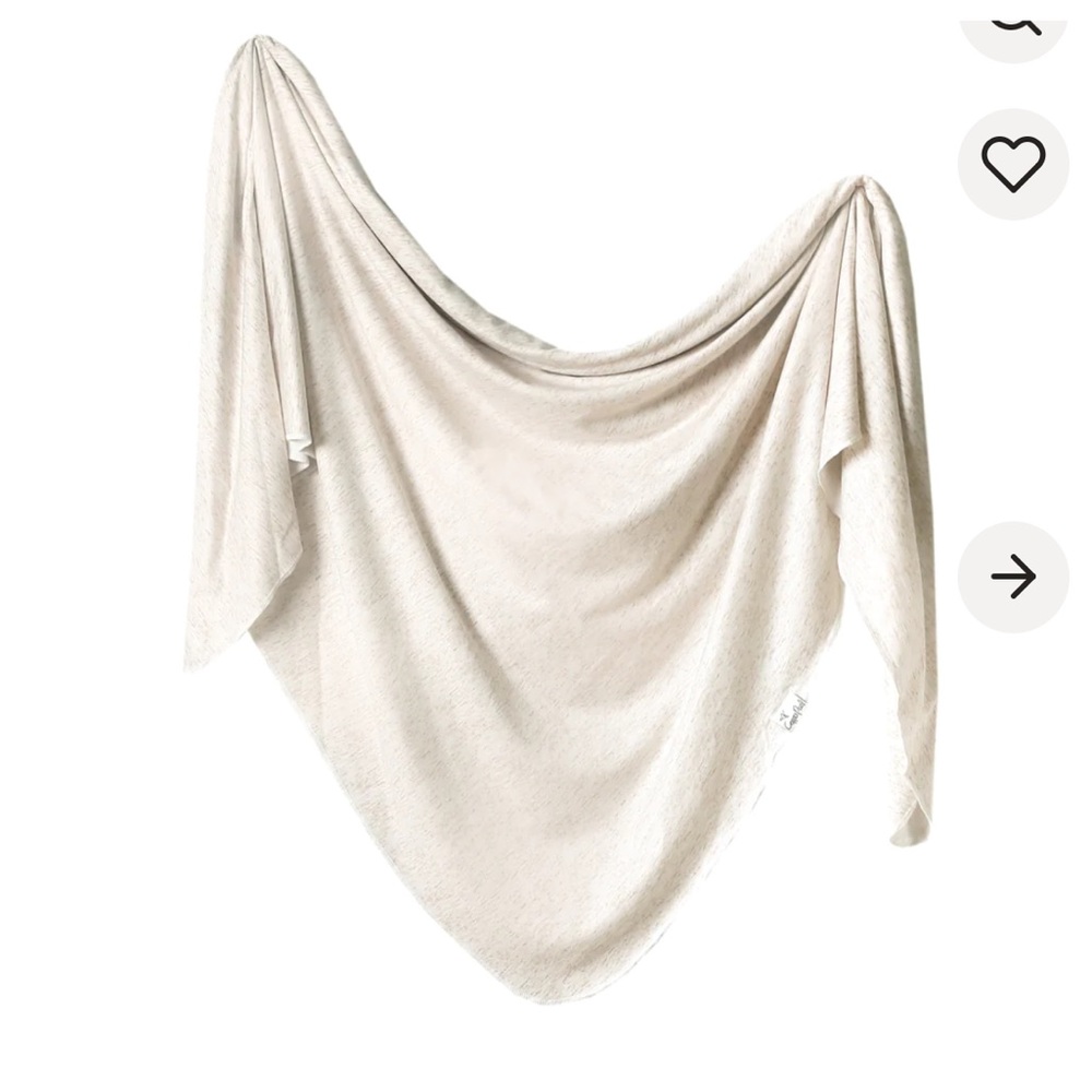 Copper Pearl Oat Swaddle Blanket